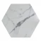 Marmor Klinker Hex Marble Vit Matt 20x24 cm 2 Preview